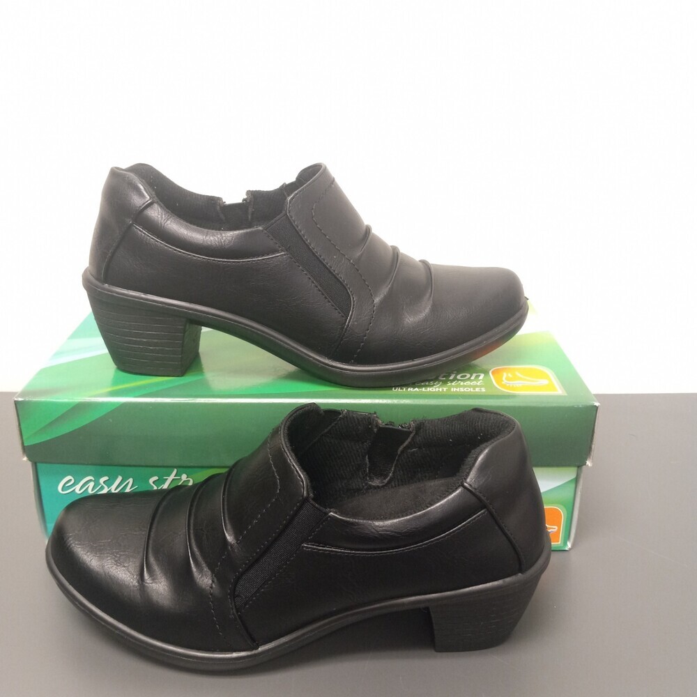 Easy Street Comfort Wave Size 8 W Black Comfort Booties